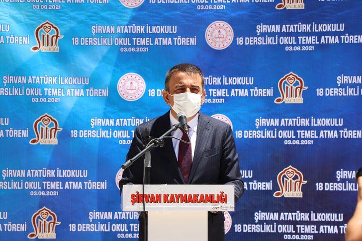 Siirt'te 18 derslikli ilkokul binasının temeli atıldı, kütüphane açılışı yapıldı G3