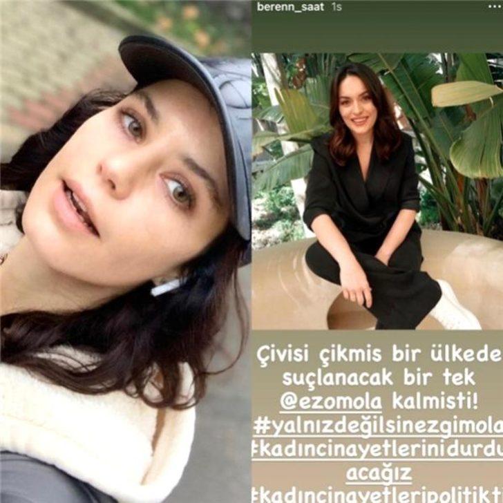 Beren Saat tepkisini belli etti: "Suçlanacak bir Ezgi Mola sen kalmıştı!" G3