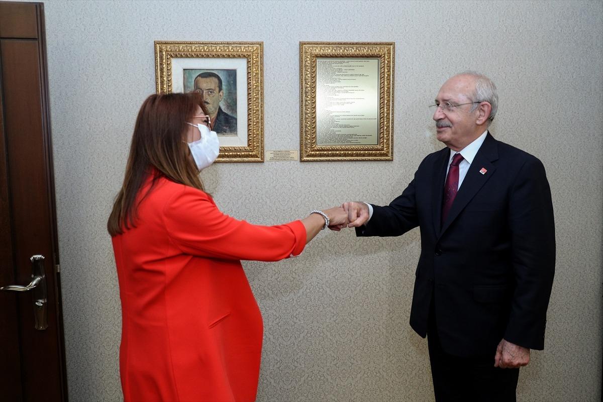 CHP Genel Başkanı Kılı&ccedil;daroğlu, M&uuml;zik-Sen Genel Başkanı Ko&ccedil;yiğit'i kabul etti