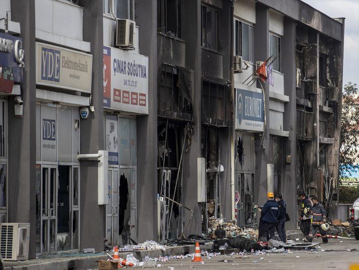 Başkentte kimyasal madde üreten merkezde çıkan yangında 38 iş yeri zarar gördü G1
