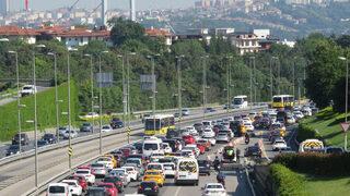 15 Temmuz Şehitler Köprüsü'nde trafik yoğunluğu