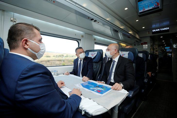 Cumhurbaşkanı Yardımcısı Oktay, Kırıkkale'de yüksek hızlı tren şantiyesinde incelemelerde bulundu G4