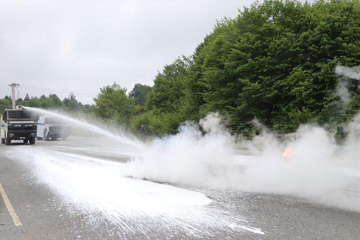 Bolu Dağı'nda çevik kuvvet ekiplerine TOMA eğitimi verildi G4