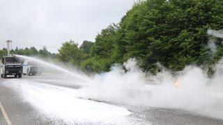 Bolu Dağı'nda çevik kuvvet ekiplerine TOMA eğitimi verildi