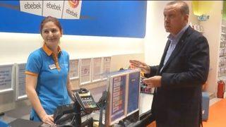 Cumhurbaşkanı Recep Tayyip Erdoğan ile kasiyer arasında ilginç diyalog