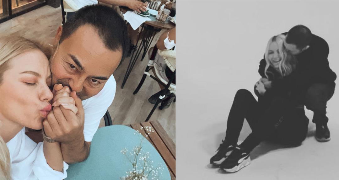 Serdar Orta&ccedil; ve sevgilisi Se&ccedil;il G&uuml;r'den aşk pozu!