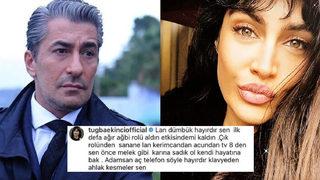 Tuğba Ekinci Erkan Petekkaya'ya ateş püskürdü: Lan dümbük hayırdır sen