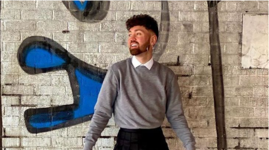 Kıyafetiyle cinsiyet kalıplarını alt üst etti! Sosyal medyada bir anda popülerleşti