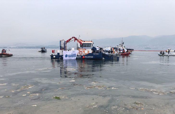 İzmit Körfezi'nde müsilaj temizleme çalışması başlatıldı G1