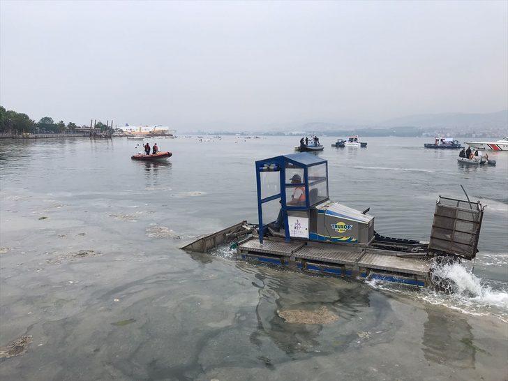 İzmit Körfezi'nde müsilaj temizleme çalışması başlatıldı G2