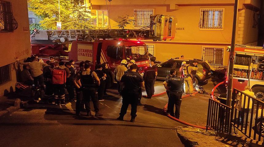 Şişli'de 8 katlı apartmanda yangın paniği