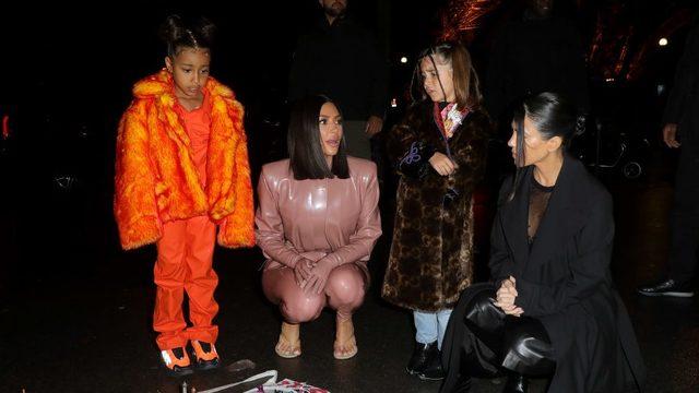 North West, Kim, Penelope Disick and Kourtney