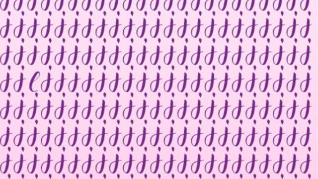 Görsel algılama yeteneğinizi geliştirecek bir bulmaca! Saklanan farklı harfi bulabilir misiniz?