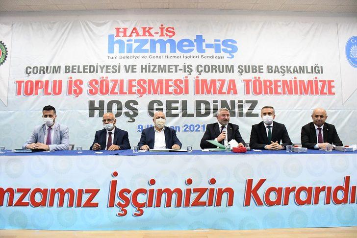 Çorum Belediyesinde imzalanan TİS ile işçilere yüzde 32 zam yapıldı G1