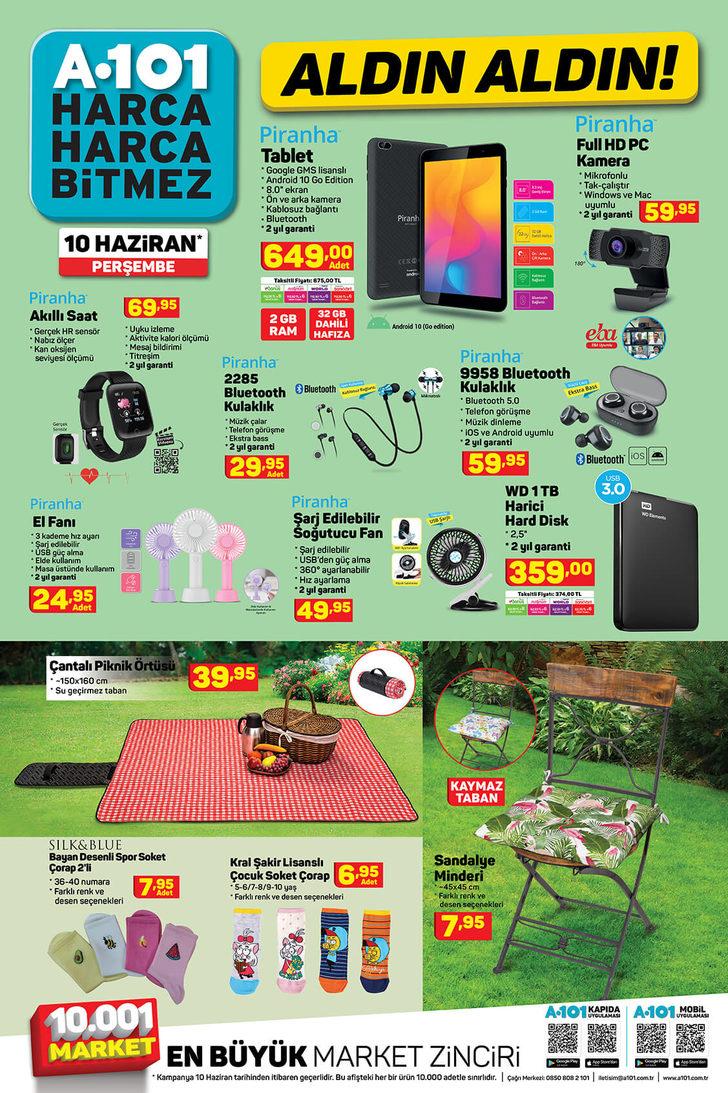 10 Haziran A101 aktüel ürünler kataloğu| A101'de bu hafta neler var? G5