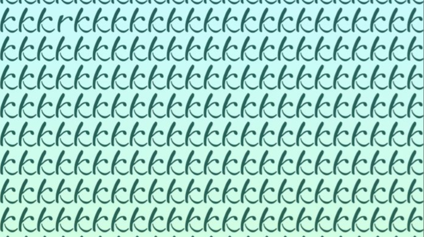 Görsel yetenek testi! Farklı olan harfi 10 saniyede bulabilir misiniz?