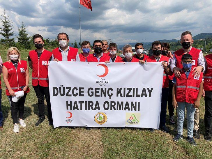 Düzce'de Kızılayın kuruluşunun 153. yılı anısına hatıra ormanı oluşturuldu G3