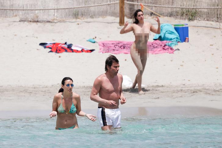 Antonio Conte'ye tatilde çıplak kadın şoku! G3