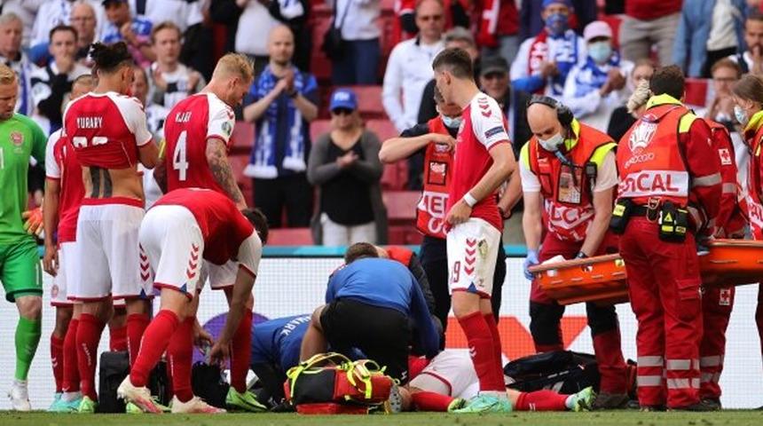 Danimarka - Finlandiya maçında korkutan anlar: Eriksen yerden kalkamadı