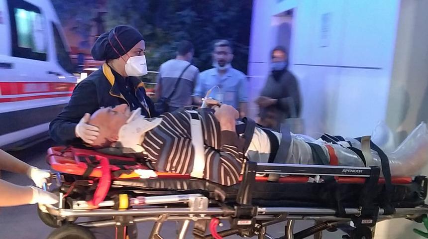 Erik toplamak i&ccedil;in &ccedil;ıktığı ağa&ccedil;ta asılı kaldı