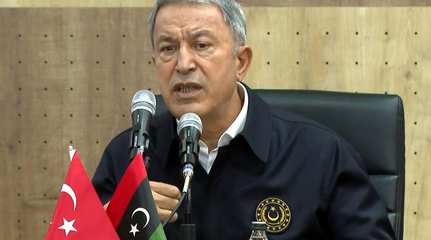 Bakan Akar'dan Libya açıklaması: Gizli saklı bir şeyimiz yok