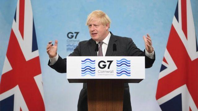 İngiltere Başbakanı Boris Johnson, zirve sonrasında bir basın toplantısı gerçekleştirdi.