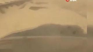 Kuveyt'i kum fırtınası vurdu! Gece gündüze döndü