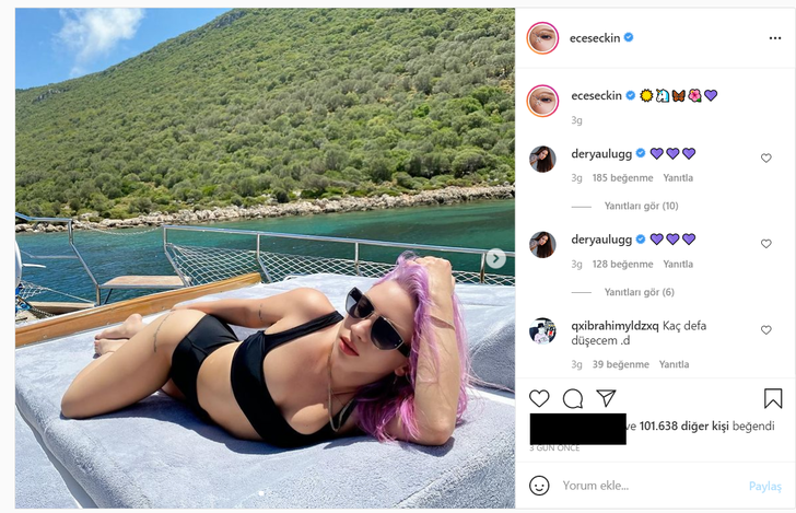 Ece Seçkin'den iddialı bikinili pozlar! Fiziği ile hayran bıraktı... G5