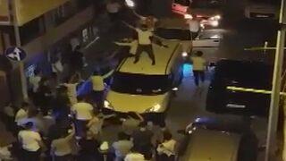 Asker eğlencesinde skandal görüntüler! Hem dans etti, hem tabanca ateşledi