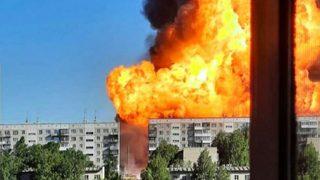 Akaryakıt istasyonunda şiddetli patlama: 16 kişi yaralandı