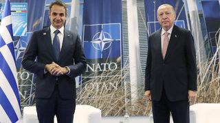 Son dakika! Cumhurbaşkanı Erdoğan, Miçotakis ile bir araya geldi