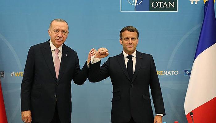 Macron'dan Erdoğan açıklaması: Görüşme yatıştırıcı bir iklimde gerçekleşti