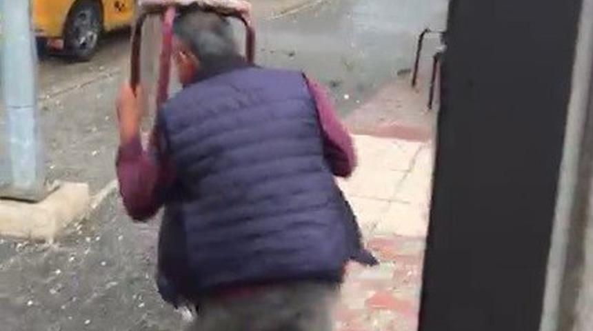 Haziran ayında şaşırtan görüntü! Ceviz büyüklüğünde dolu yağdı