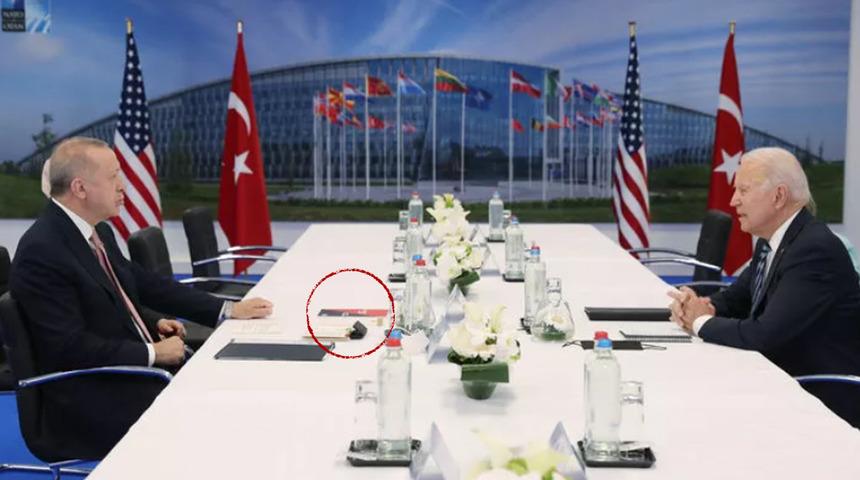 Erdoğan-Biden g&ouml;r&uuml;şmesinde dikkat &ccedil;eken 'kitap' detayı