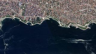 İstanbul'daki müsilaj uzaydan görüntülendi