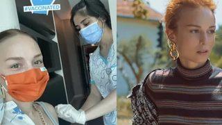 Nilperi Şahinkaya ilk doz aşısını oldu