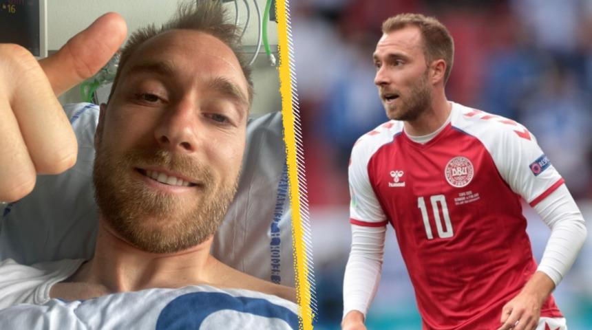 EURO 2020: Christian Eriksen hastane odasından mesaj g&ouml;nderdi, 'Bu koşullar altında iyiyim' dedi