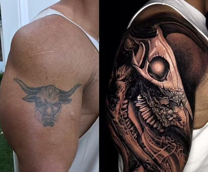 Dünyaca ünlü aktör Dwayne Johnson'ın yeni dövmesi tam 30 saatte tamamlandı! İşte Johnson'ın çok konuşulan dövmesi  G3