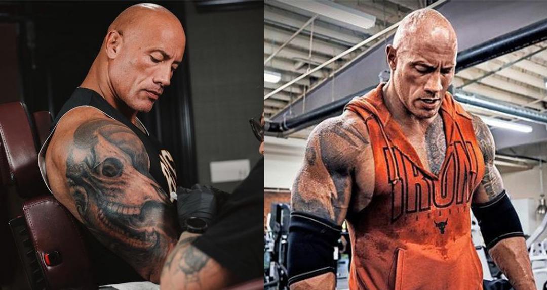 D&uuml;nyaca &uuml;nl&uuml; akt&ouml;r Dwayne Johnson'ın yeni d&ouml;vmesi tam 30 saatte tamamlandı! İşte Johnson'ın &ccedil;ok konuşulan d&ouml;vmesi 