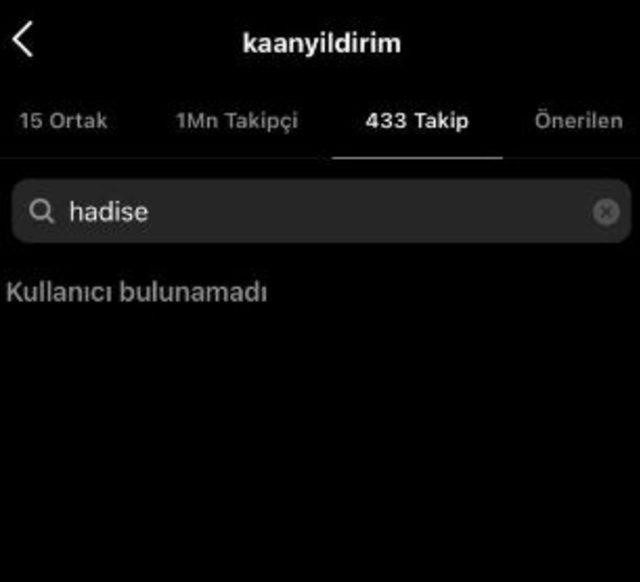 Büyük aşk sona erdi! Hadise ile Kaan Yıldırım birbirlerini takipten çıktılar