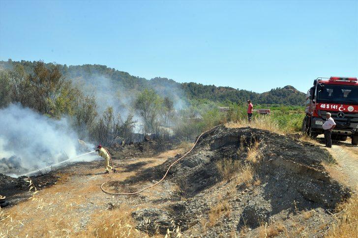 Muğla'da narenciye bahçesinde çıkan yangın söndürüldü G4