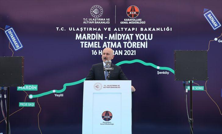 Bakan Karaismailoğlu, Mardin-Midyat Yolu Temel Atma Töreni'ne katıldı G3