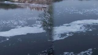 Çevre felaketi! Susurluk'tan geçen çay köpürdü