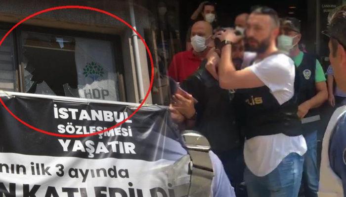 Son Dakika: HDP İzmir il binasına saldırı
