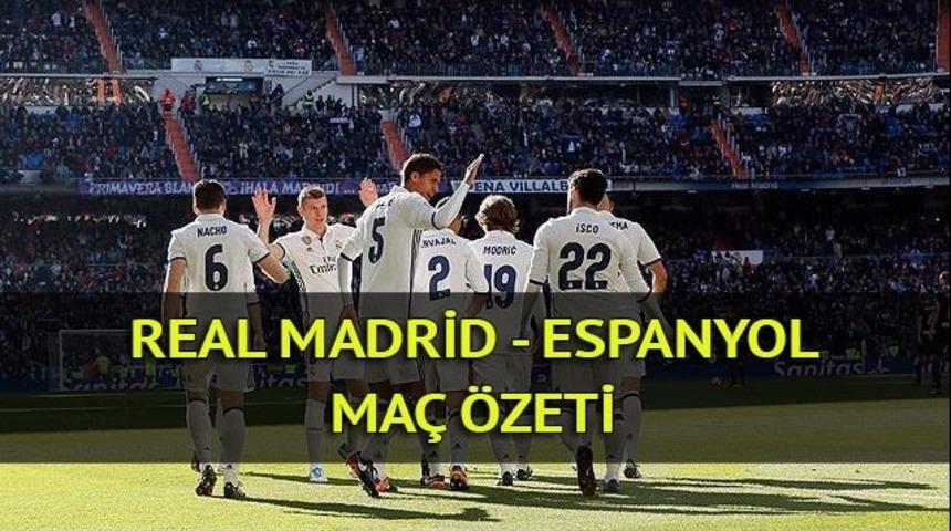 Real Madrid - Espanyol ma&ccedil; &ouml;zeti izle: Real Madrid, Espanyol'u Isco ile yıktı!
