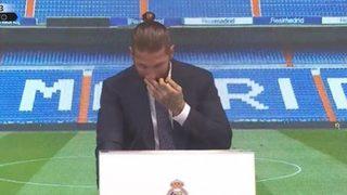 Sergio Ramos gözyaşlarını tutamadı