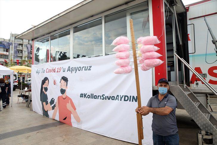Aydın'da mobil aşı tırıyla randevusuz aşı uygulamasına yoğun ilgi G2