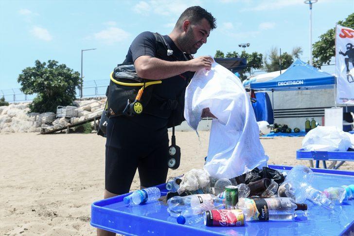 Mersin'de deniz dibi temizliği yapıldı G1