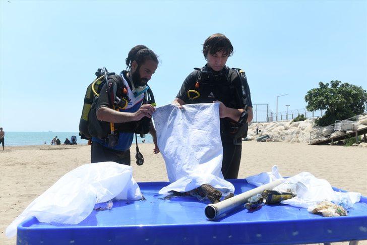 Mersin'de deniz dibi temizliği yapıldı G2