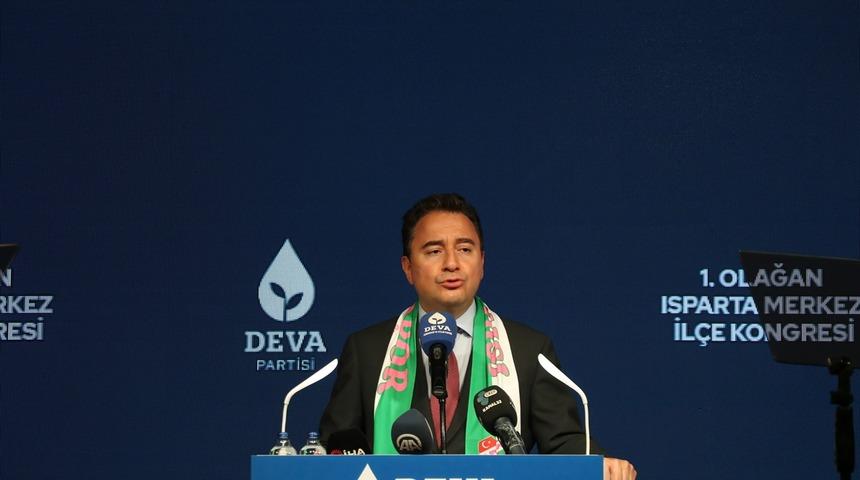 DEVA Partisi Genel Başkanı Babacan, Isparta'da partisinin ilçe kongresine katıldı: